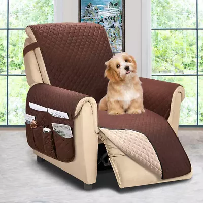 Reversible Recliner Chair Cover Sofa Couch Loveseat Protector Slipcover Large • $29.57