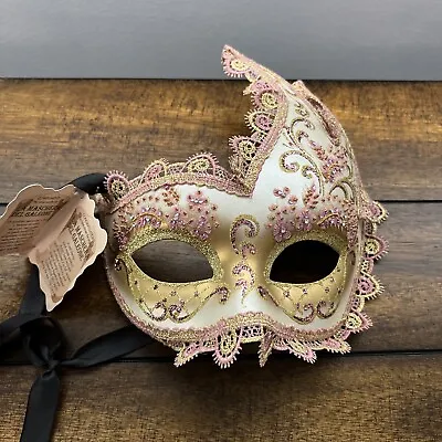 NWT Authentic La Maschera Del Galeone Hand Made In Venice Italy Masquerade Mask • $49.95