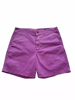 Vineyard Vines Shorts Mens 34 Purple Island Short Chino Casual Preppy Cotton • $20