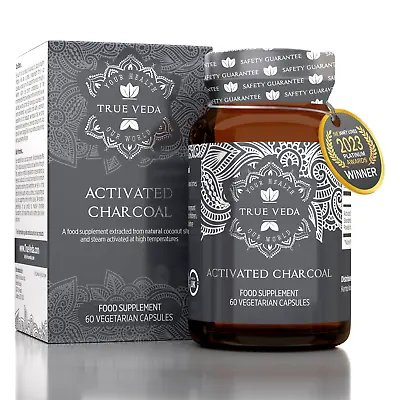 Activated Charcoal Capsules | Clean Steam Activated Charcoal Tablets • £21.97