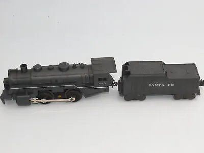  Marx 490 Train Engine Locomotive And Santa Fe Tender Works • $39.99