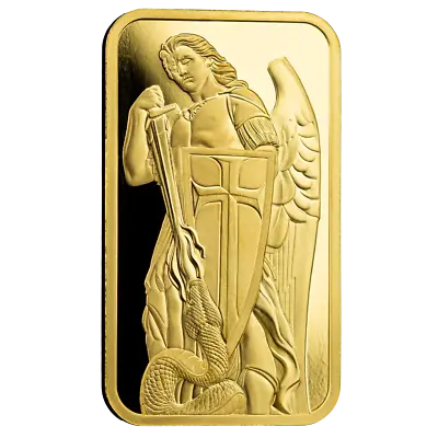 1oz .9999 Gold Bar PAMP / Scottsdale Mint Archangel Gold Bar Certi-Lock® #A507 • $2422.24