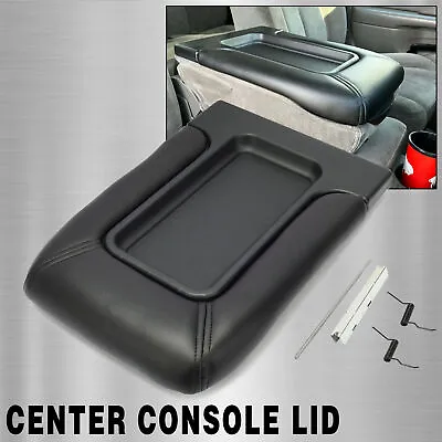 Center Console For Chevy Silverado 1999-07 Lid Armrest Latch Dark Gray #19127364 • $21.99