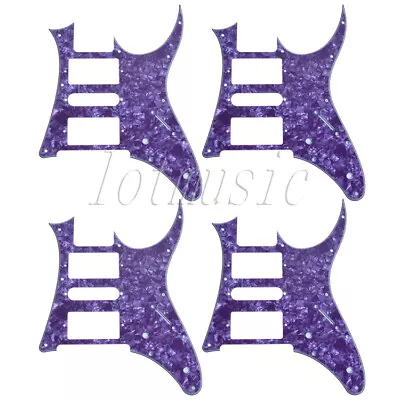 4pcs Purple Pearl HSH Eletric Guitar Pickguard Replacement Ibanez RG250 Style • $32.99