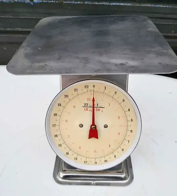 £30 • Buy Vintage Style Scales Stainless Steel Butcher Shop, Grocer Missing Glass On Front
