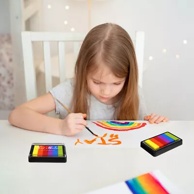 4pcs Fingerprint Ink Pad Stamp Making Kit Color Box Ink Pad DIY Pigment Pad • £9.65
