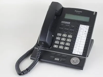 Panasonic KX-T7633 Digital Telephone Black 3-Line LCD Proprietary Phone • $17.99