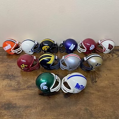 Riddell 2” Mini Helmet Set Big Ten Conference NCAA 12 Helmets OSU Michigan Iowa • $39.99