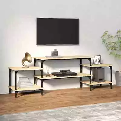 TV Cabinet Sonoma Oak 157x35x52  Engineered Wood M2S3 • £64.99