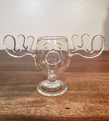 National Lampoons Christmas Vacation Glass Griswold Moose Mug Approx 4.5 In Tall • $24.95