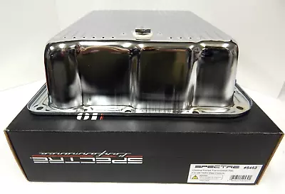 700R4 Deep Chrome Stamped Steel Transmission Oil Trans Pan Extra Capacity • $26.95