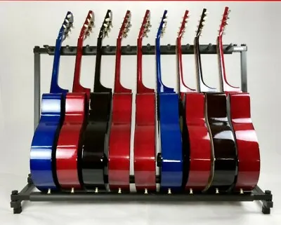 $78.80 • Buy Guitar Stand Fits 9 Guitars Bass Display Rack Metal Material Anti-collision Foam