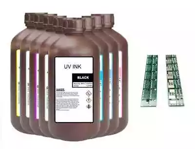 Compatible Mimaki Uv Cure Ink Lus-170 (1000 Ml Bottle) + Chip • $110