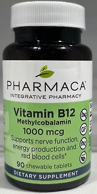 Pharmaca Vitamin B12 Methylcobalamin 1000mcg 90 Chewable Tablets - EXP: 1/26 • $9.95