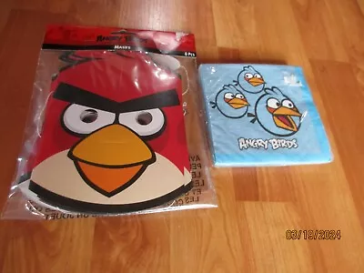 2011 Designware Angry Birds Party Supplies  Lot Of 2pc  Multi-color NOS • $17.99