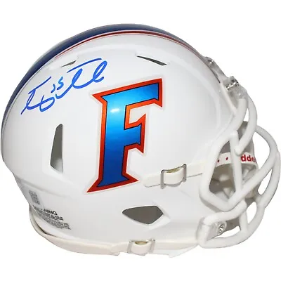 Tim Tebow Signed Florida Gators 15 White Mini Helmet Beckett 42374 • $179.99