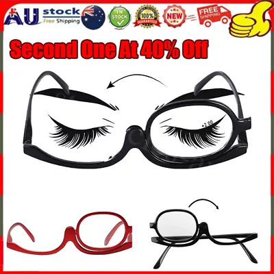 OZFoldable Women Makeup Magnifying Reading Flip Make Up Eye Glasses Eyeglasses • $9.89