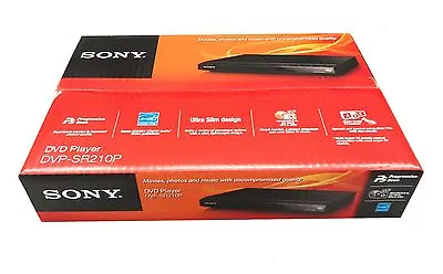 Sony Progressive Scan CD And DVD Player Brand New In Black | DVP-SR210P • $36
