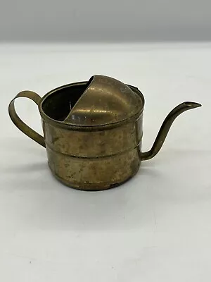 Vintage Made In Hong Kong Brass Water Can Garden Water Display Only • $9.95