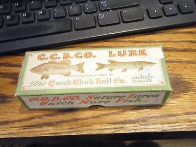VERY RARE C.C.B. Co Creek Chub 1933-35 Fishing Lure BOX ONLY WITH NRA STAMP • $40