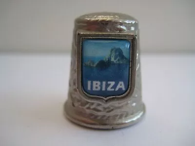 Vintage Collectible Metal Thimble Ibiza • £3