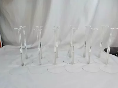 12  White Kaiser Metal  Doll Stands For  Barbies And Other Fashion Dolls • $14