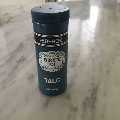 Faberge Brut 33 Talc Original Container • $25