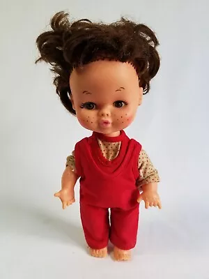 Vintage Doll Made In Hong Kong 8.5  Vintage Playmates Doll 1960s Plastic Jointed • $7.95