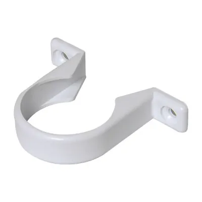 40mm Waste Pipe Clip White For Static Carvan Plumbing Shower Bath Sink Waste • £4.95