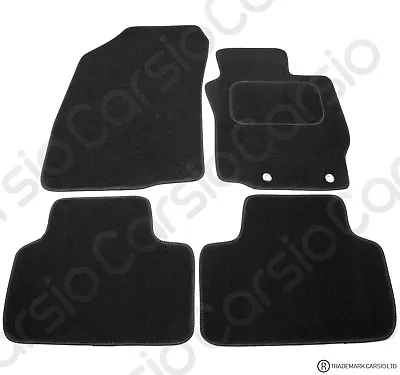 For Mitsubishi ASX 2010 To 2021 Tailored Black Car Mats Carpet 4pc W/Clips • £13.99