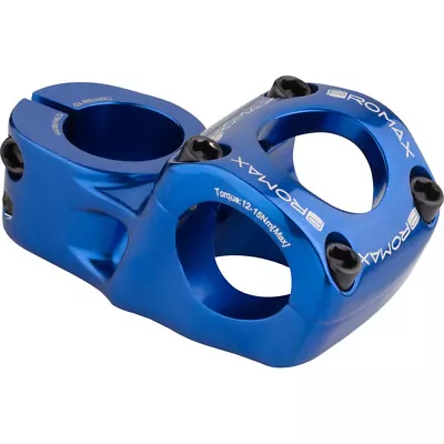 Promax Impact 48mm Top Load Stem Clamp 31.8mm Reach 48mm Bars Blue Aluminum • $50