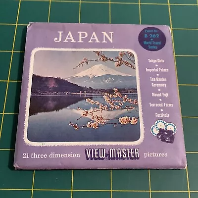 Vintage View-master 3d Reel Packet B262 Japan World Travel W/ Booklet 2b • $20