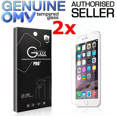 2x GENUINE Tempered Glass Screen Protector Film For Apple IPhone 8 8 Plus X 10 • $7.95