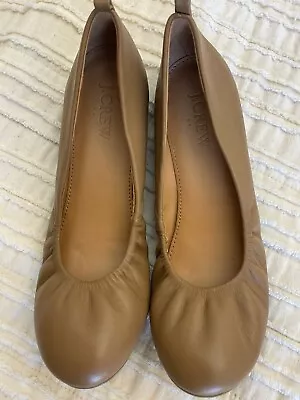 J.CREW Women’s Size 5.5 Tan Brown Leather CECE Ballet Flats. B2 • $33.99