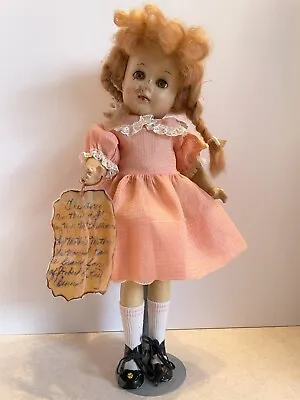 Vintage 14  Composition Doll Sleep Eyes Unmarked 1940s ROBERT E LEE • $40