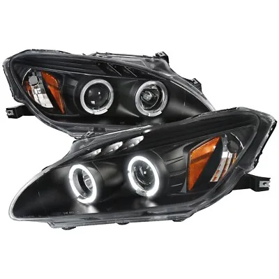 Black Housing Projector Headlight W/ LED Halos For 2004-09 Honda S2000 S2K AP • $237