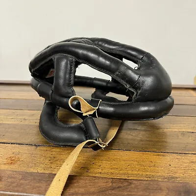 Vintage Kucharik Leather Helmet Bicycle Hairnet Bike  Gardena CA Eroica Display • $143.99