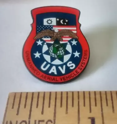 Military Unmanned Aerial Vehicle Systems Uavs Enamel Lapel/ Hat Pin • $19.95