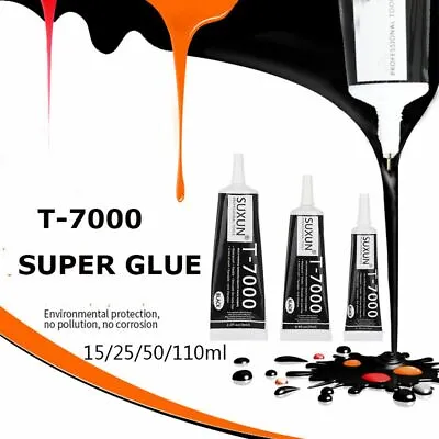 Practical Portable Black Liquid Adhesives T-7000 Glue Epoxy Resin Repair Tools • £3.41