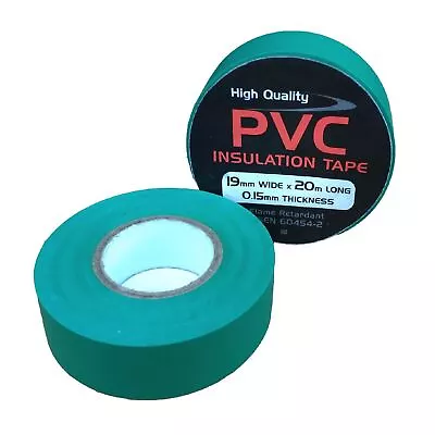 Electrical PVC Insulation Tape 19mm X 20 Metres Flame Retardant Insulating • £15.99