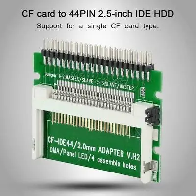 Cf Compact Flash Memory Card To Laptop 2.5  44 Pin Drive Board Hdd Ide Adapter • £4.45