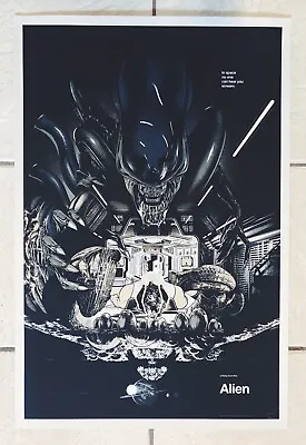 ALIEN Martin Ansin Mondo Movie Poster Art Print 1979 Ridley Scott Xenomorph Rare • £168.90