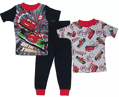 Disney Cars Little Boy Size 4  3 Pc Snug Fit Pajama Set NWT Sleep Shirts & Pants • $13.49