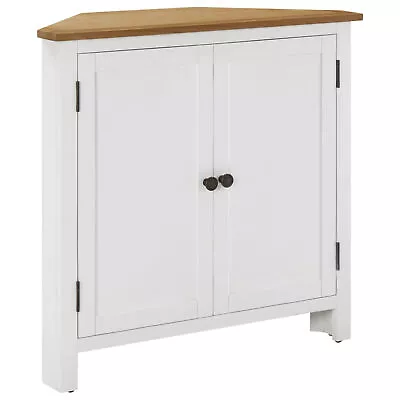 Gecheer Corner Cabinet 31.5 X13.2 X30.7  Solid Oak P2G4 • $240.34