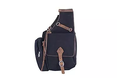 Showman Black Canvas Deluxe Saddle Bag • $67.95