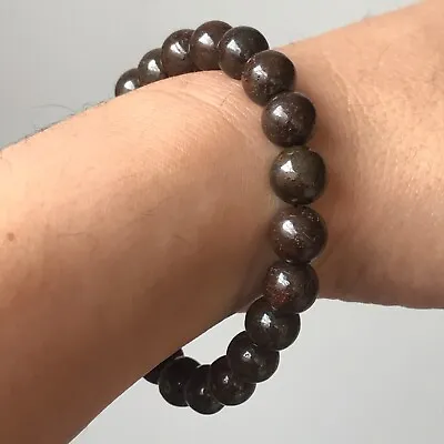 NWA Original Ordinary Chondrite Meteorite Unclassified Bracelet Polished Beads • $199