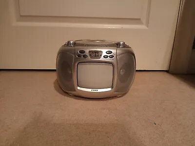 Coby CD-TV152 5  Portable B/W TV CD Player & Radio Use For Parts • $28