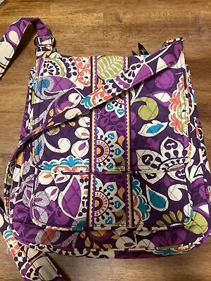 Vera Bradley Plum Crazy Mailbag Crossbody Bag - EUC • $24