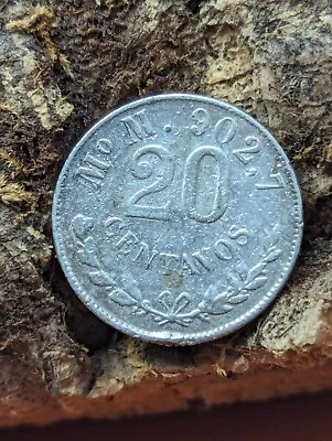 1900 MoM Mexico 20 Centavos  KM-405.2 • $25
