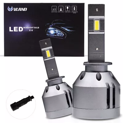VLAND H1 LED Headlights Bulbs Conversion Kit For High/Low Beam 6500K Bright • $12